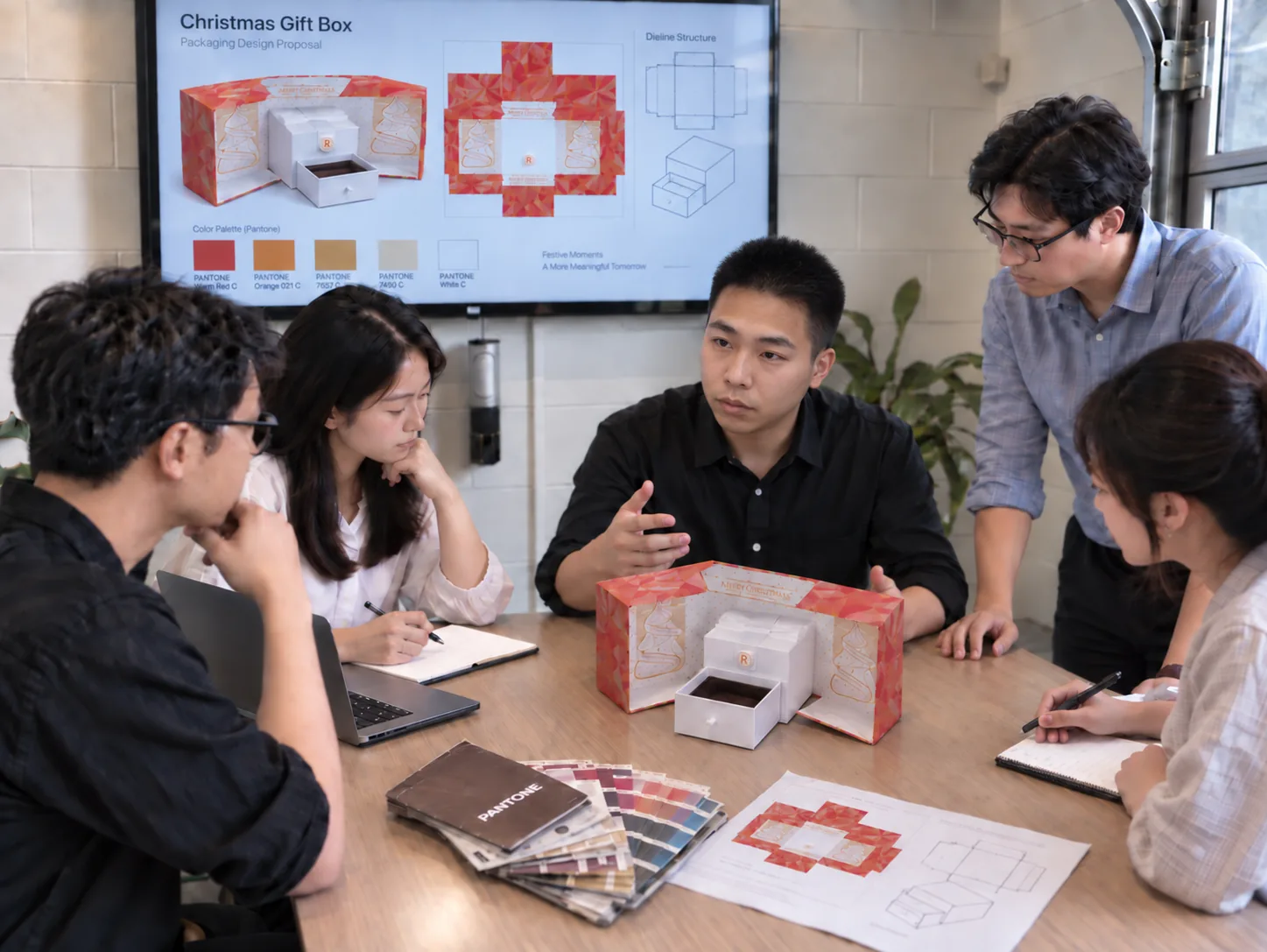 Colin Lin, founder of PACKRIVA, in a packaging work setting